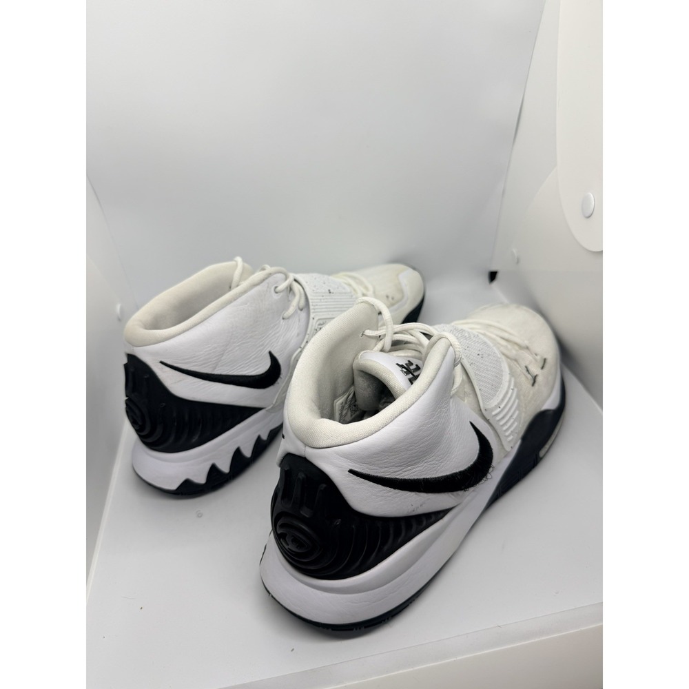 Men's Nike Kyrie 6 Oreo Basketball Shoes White/Black Platinum BQ4630-100 Sz 14